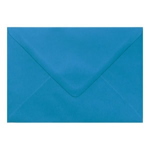 Kingfisher Blue Envelope C7 Closed
