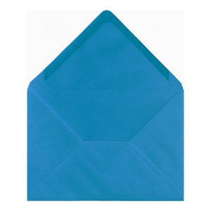 Kingfisher Blue Envelope C7 Open