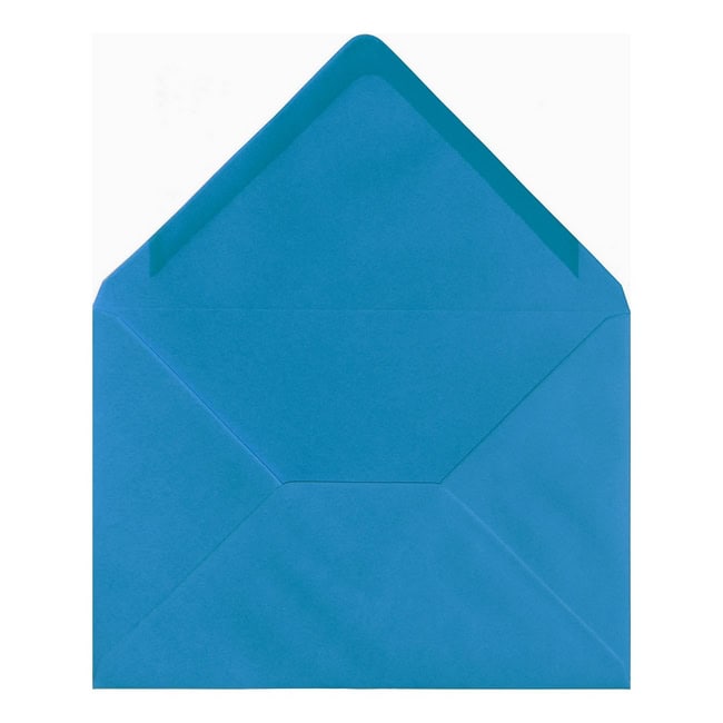 Kingfisher Blue Envelope C7 Open