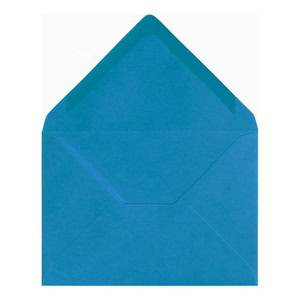 Kingfisher Blue Envelope Rsvp Open