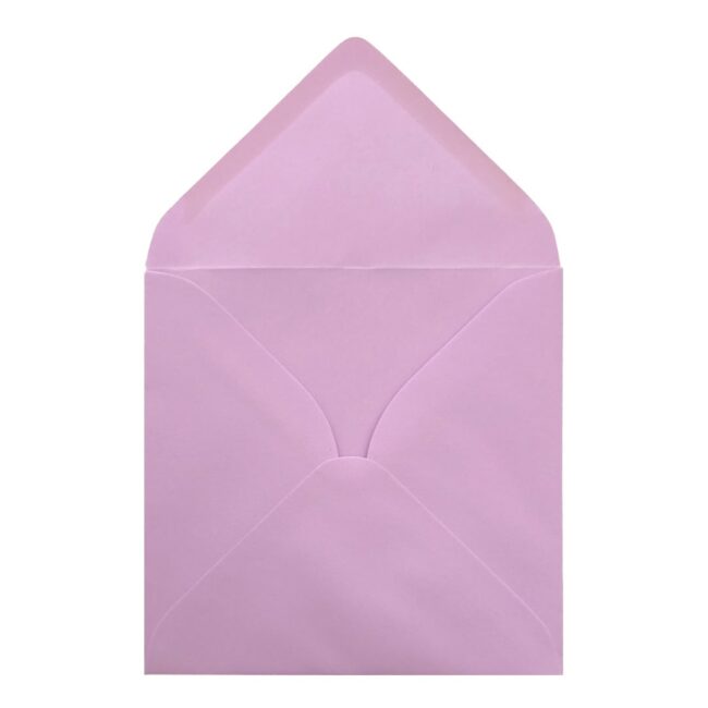 Lavender Envelope 155mm Square Open