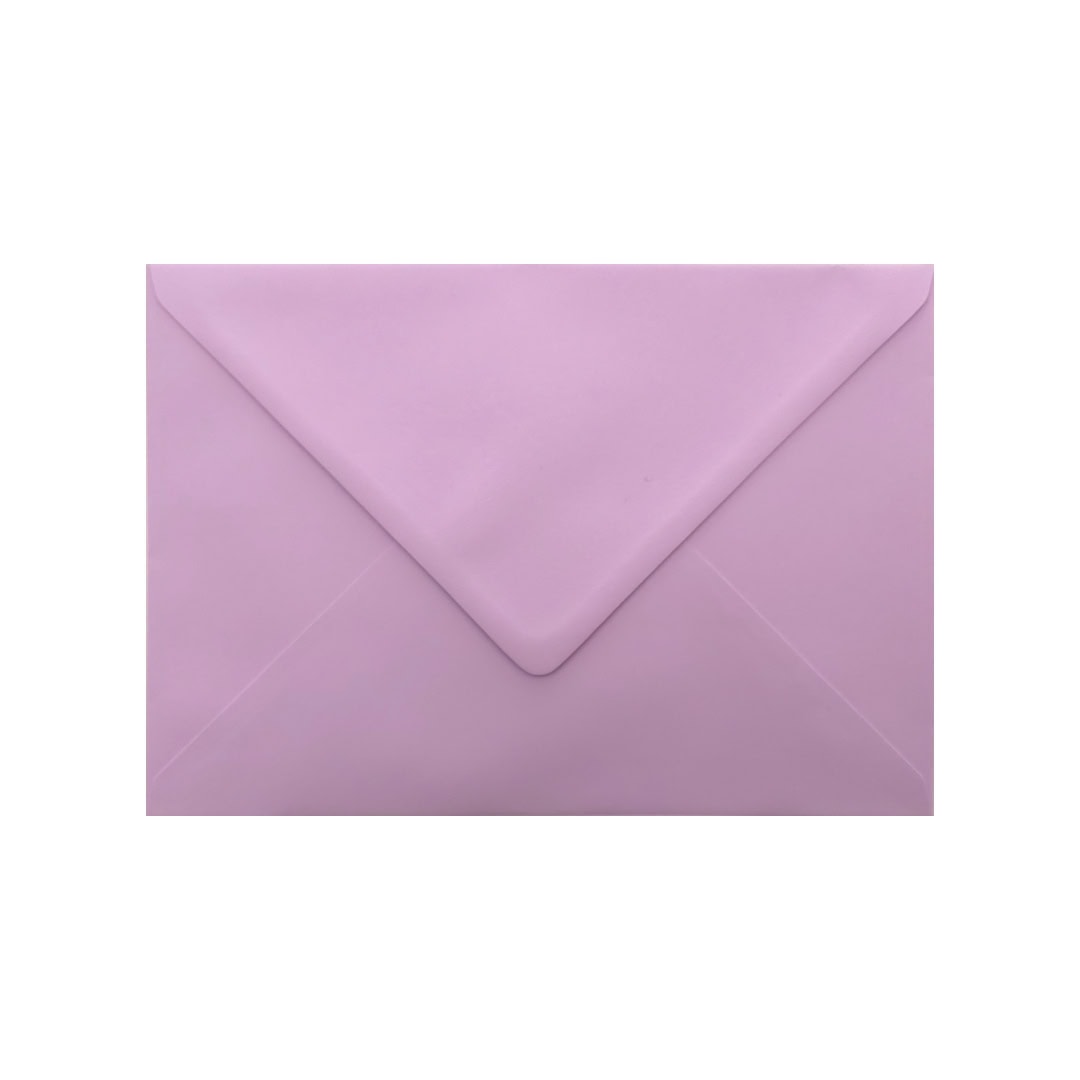 Amethyst Lavender 133mm x 184mm Envelope. Lilac 100gsm 5 x 7 inch Envelope. Gummed.