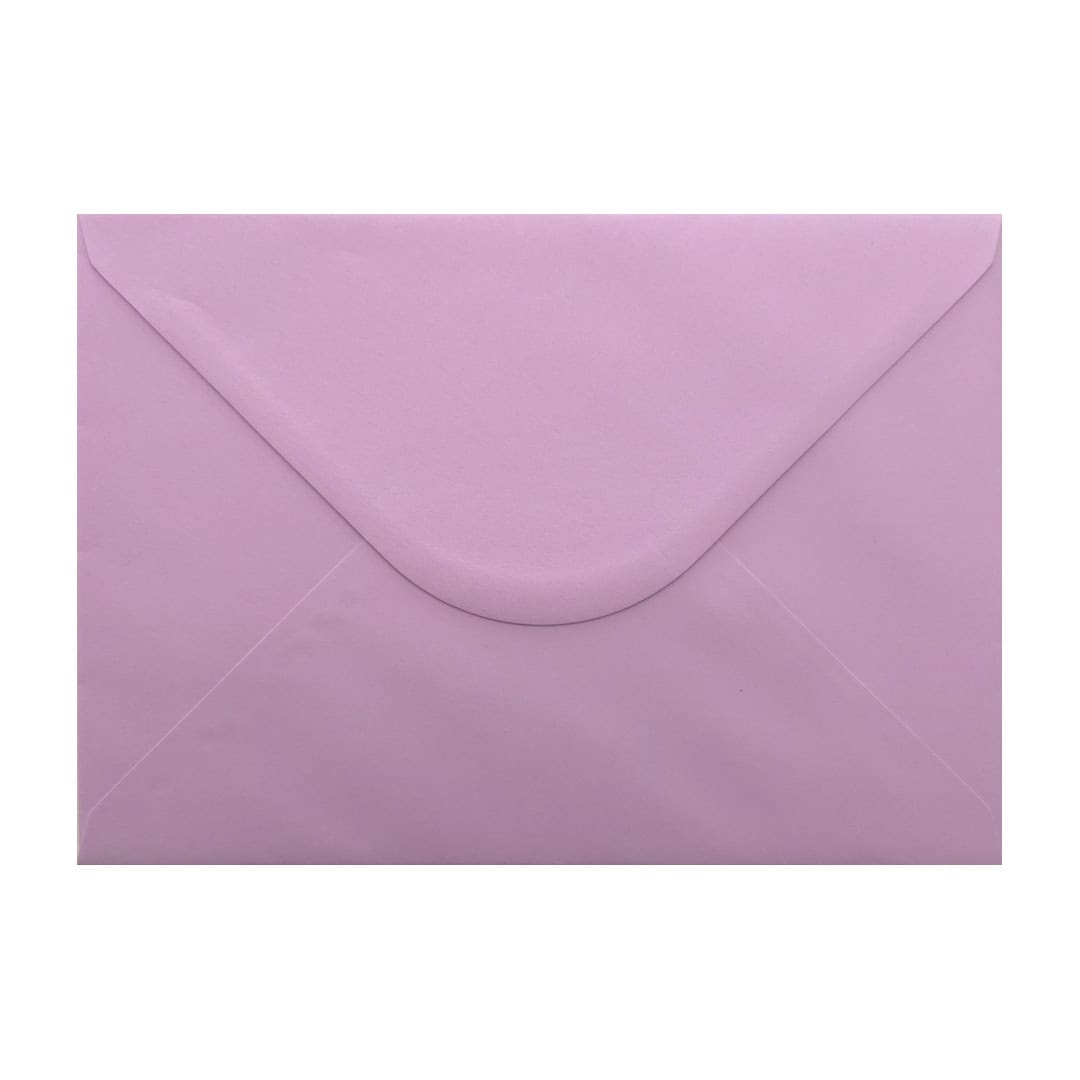 Amethyst Lavender 152mm x 216mm Envelopes. 100 Lilac 100gsm A5 Envelopes. Gummed.