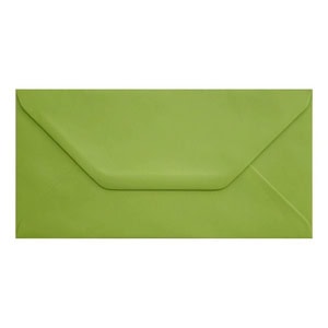 Lime Green Envelope Dl Closed