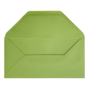 Lime Green Envelope Dl Open