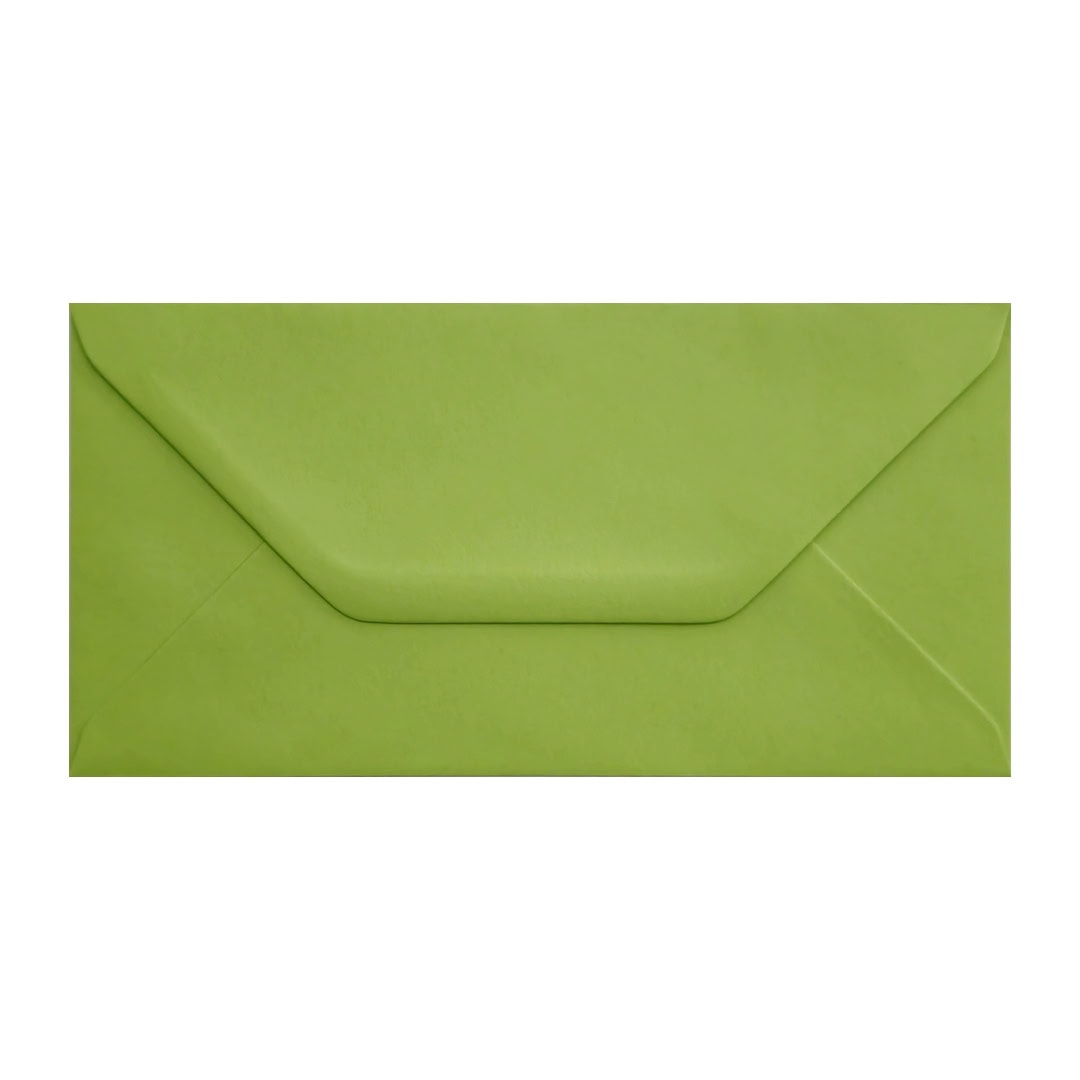 Fresh Green 110mm x 220mm Envelope. Green 100gsm DL Envelope. Gummed.
