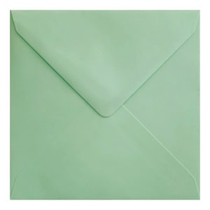 Mint Green Envelope 155mm Square Closed