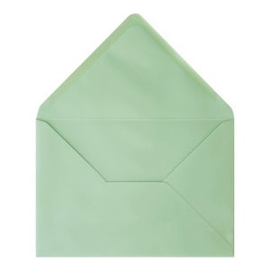 Mint Green Envelope A5 Open