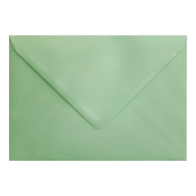 Mint Green Envelope C7 Closed