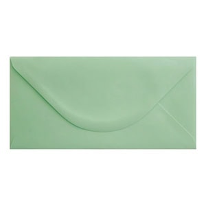 Mint Green Envelope Dl Closed