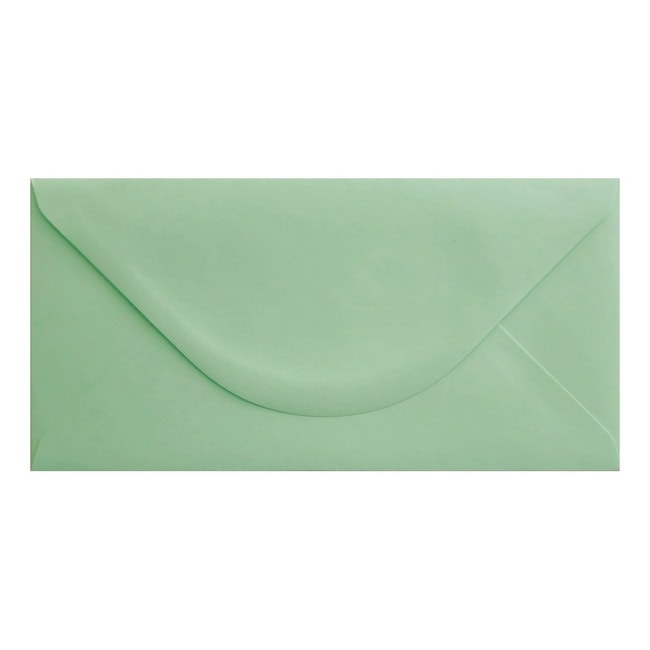Mint Green Envelope Dl Closed