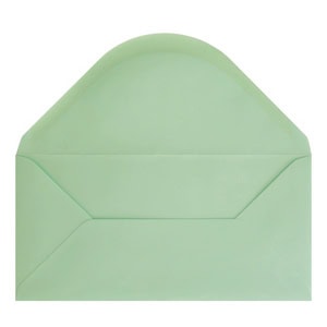 Mint Green Envelope Dl Open