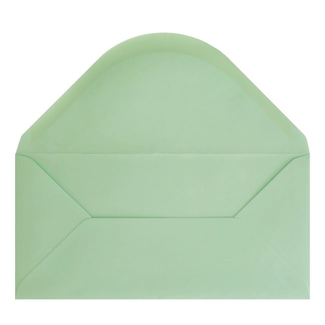 Mint Green Envelope Dl Open