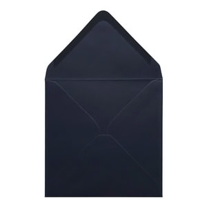 Navy Blue Envelope 130mm Square Open