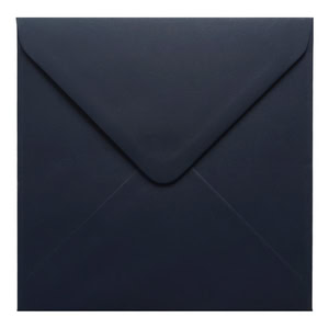 Navy Blue Envelope 155mm Square Closed