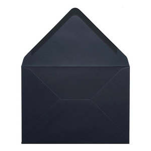 Navy Blue Envelope 5x7 Open