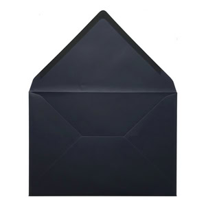 Navy Blue Envelope C7 Open