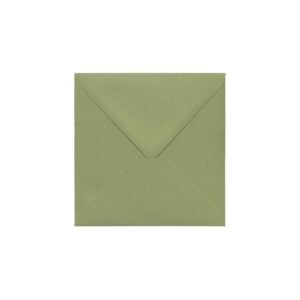 Olive Green Envelope 130mm Square Ratio
