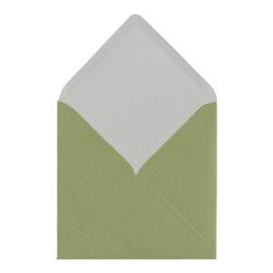 Olive Green Envelope 155mm Square Open