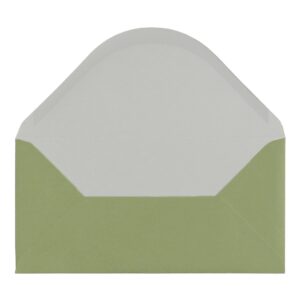 Olive Green Envelope Dl Open
