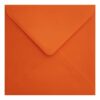 Orange Envelope 155mm Square Closed