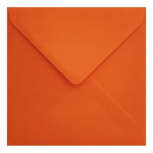 Orange Envelope 155mm Square Closed