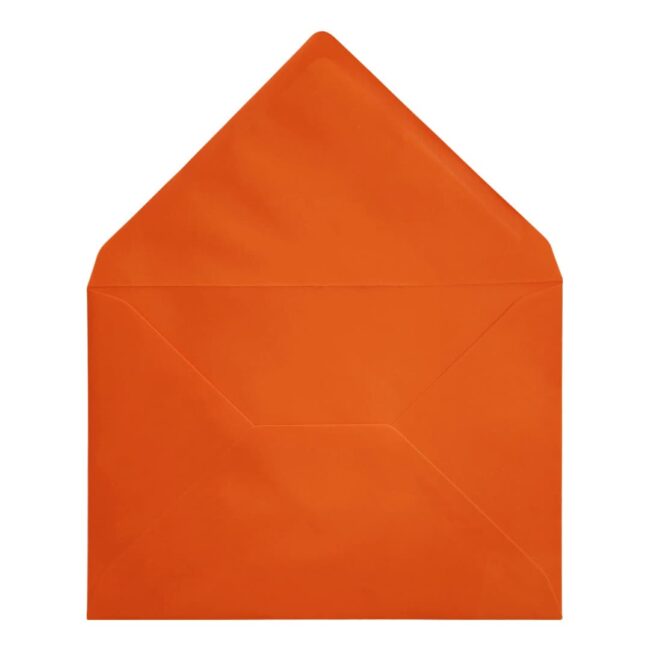 Orange Envelope C6 Open