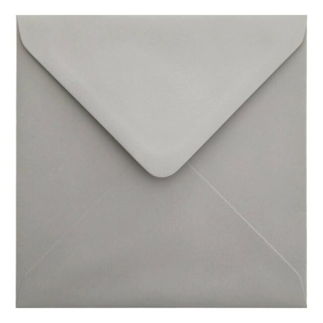 Owl Grey Envelope 130mm Square Closed