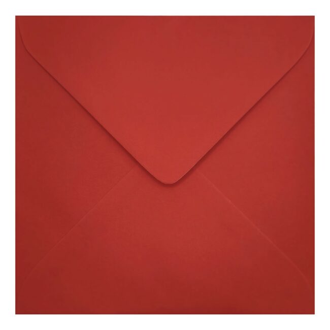 Poppy Red Envelope 155mm Square Closed