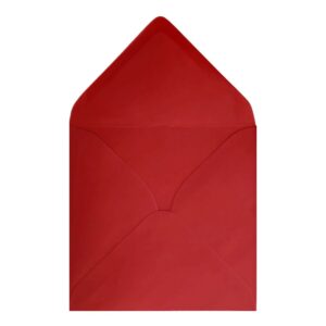 Poppy Red Envelope 155mm Square Open