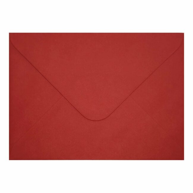 Poppy Red Envelope 5x7 Closed
