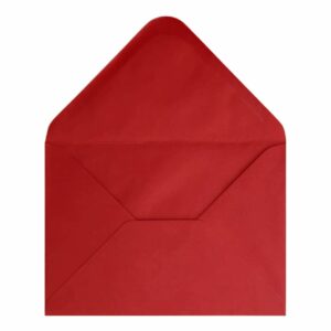 Poppy Red Envelope 5x7 Open