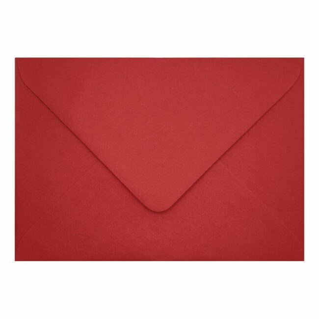 Poppy Red Envelope C7 Closed