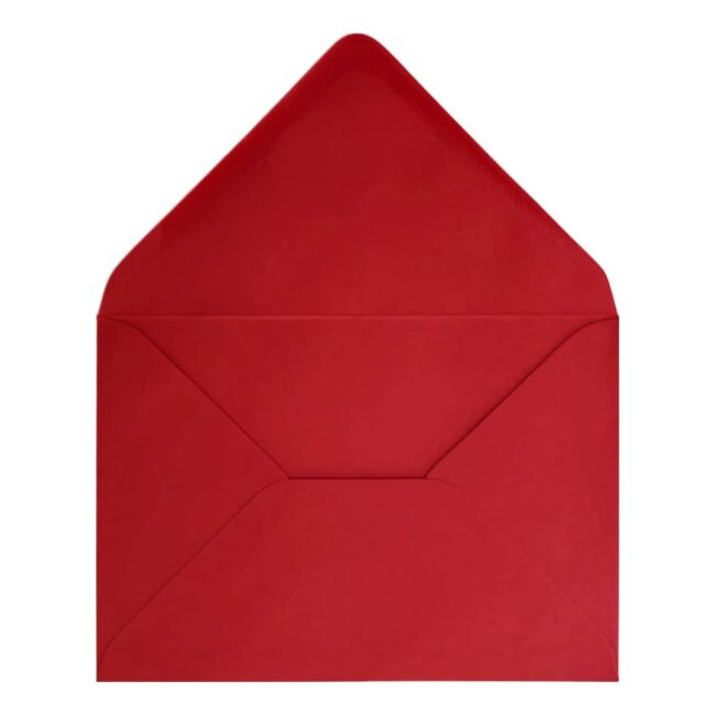 Poppy Red Envelope Rsvp Open