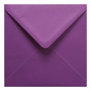 Purple Envelope 155mm Square Closed