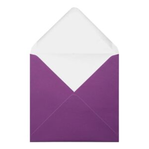 Purple Envelope 155mm Square Open