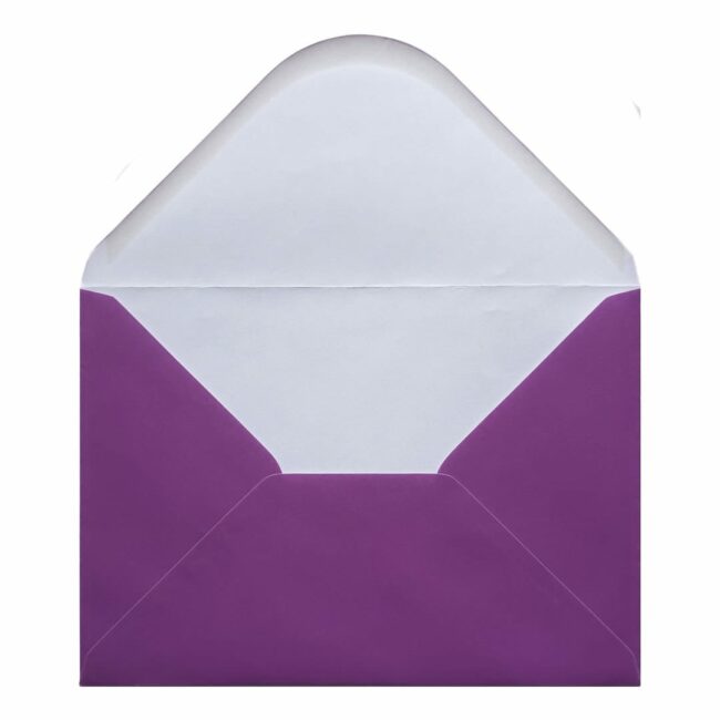 Purple Envelope A5 Open