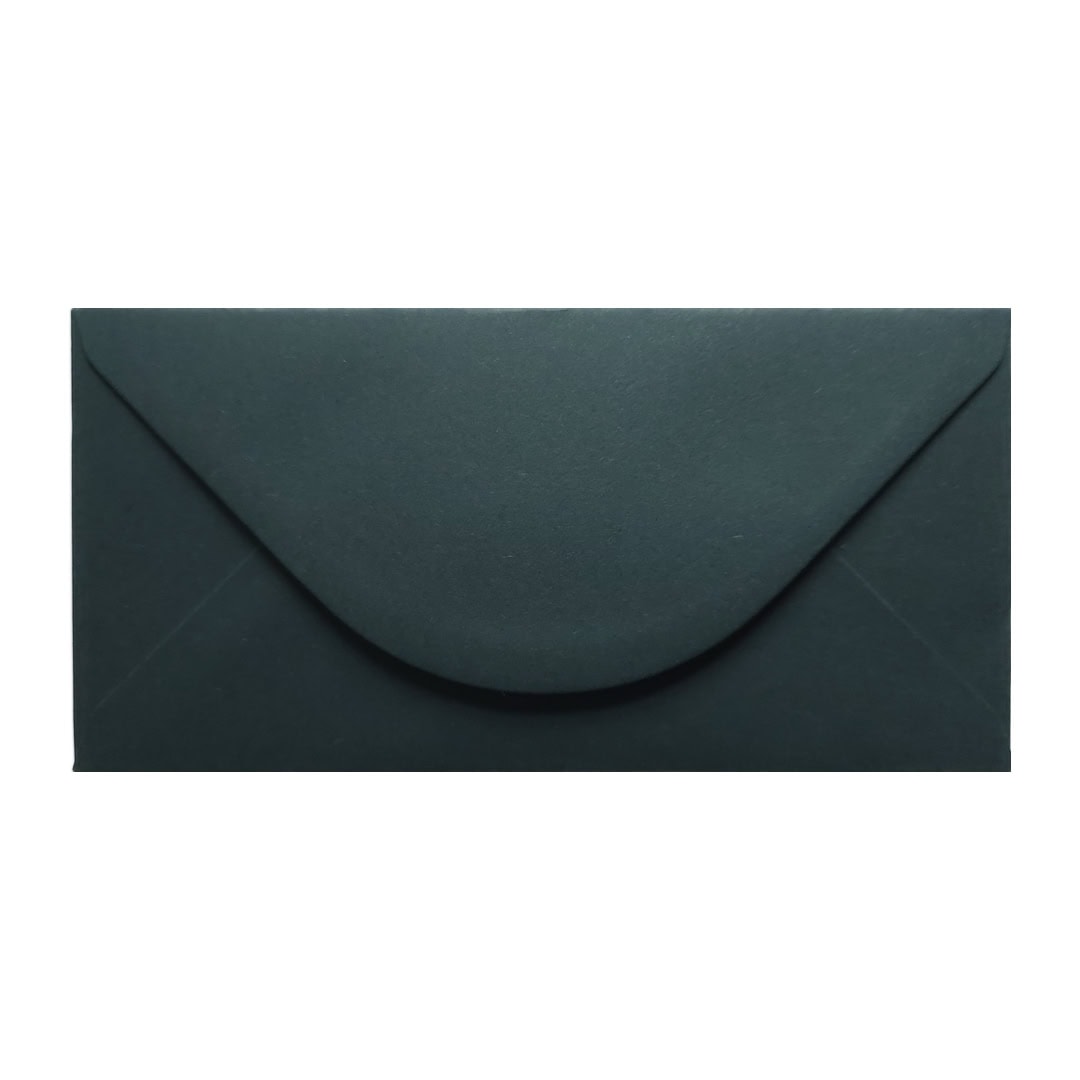Racing Green 110mm x 220mm Envelope. Dark Green 135gsm DL Envelope. Gummed.