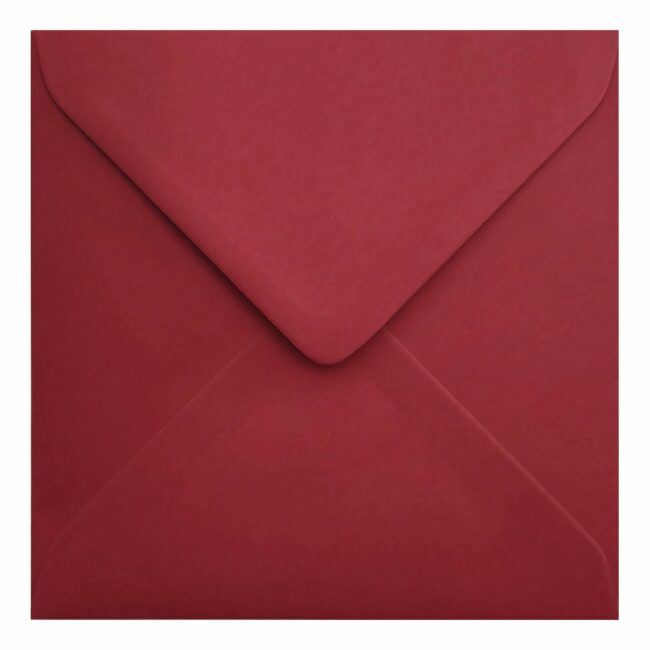 Scarlet Red Envelope 155mm Square Closed
