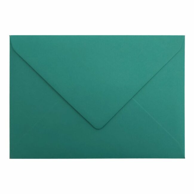 Teal Green Envelope C7 Closed