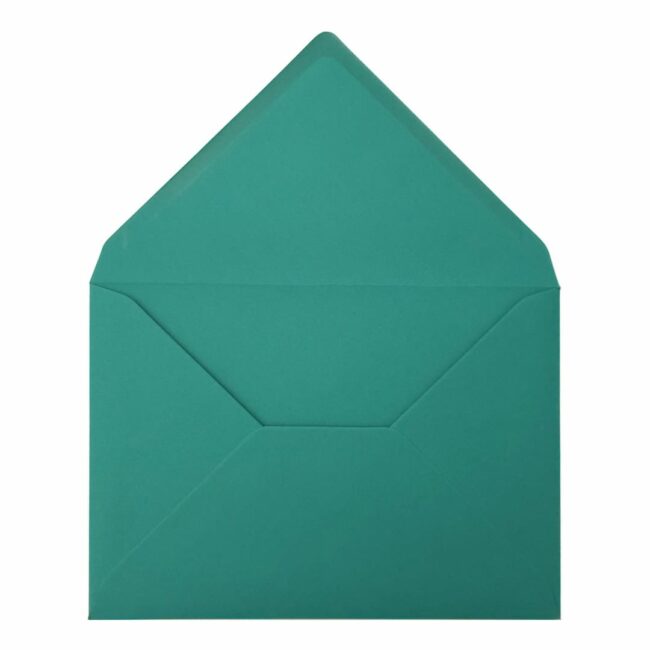 Teal Green Envelope C7 Open