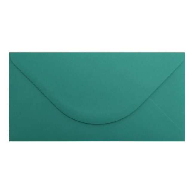 Teal Green Envelope Dl Closed