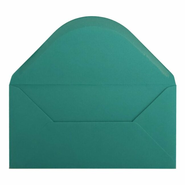 Teal Green Envelope Dl Open