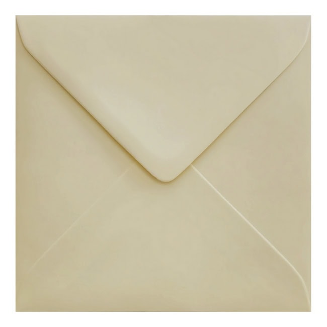 Vanilla Cream Envelope 155mm Square Closed