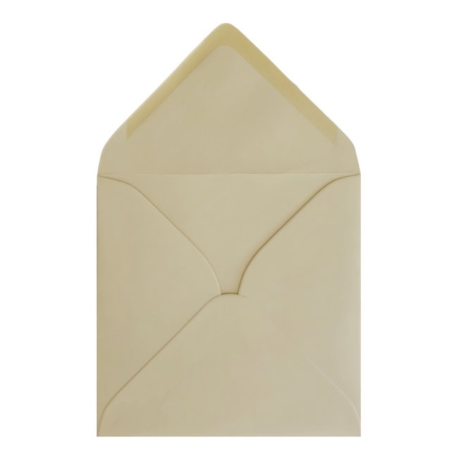 Vanilla Cream Envelope 155mm Square Open