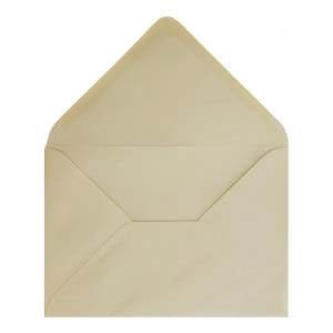 Vanilla Cream Envelope 5x7 Open