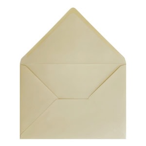 Vanilla Cream Envelope C7 Open