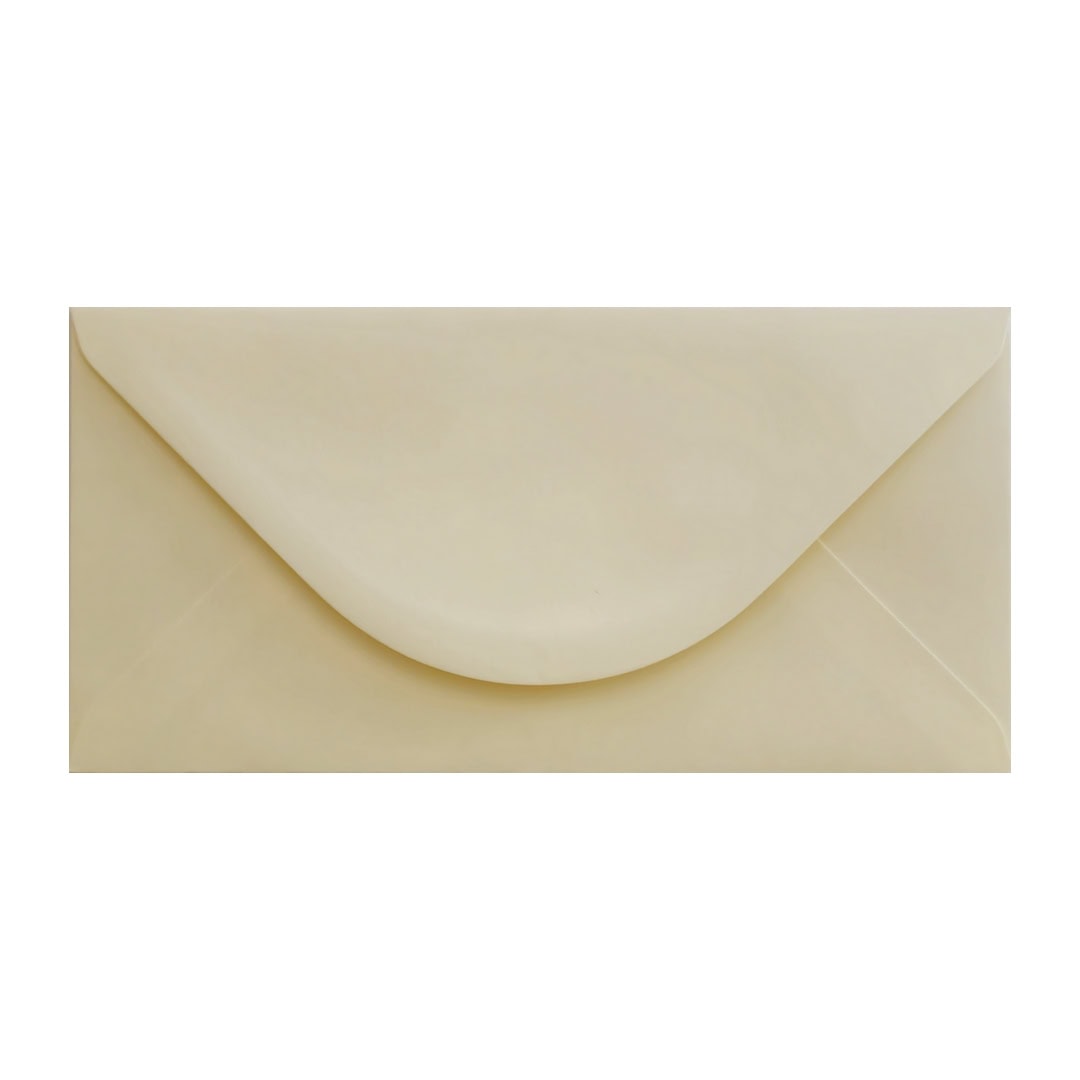 Vanilla Cream 110mm x 220mm Envelope. Cream 100gsm DL Envelope. Gummed.