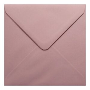 Vintage Dusky Pink Envelope 155mm Square Closed