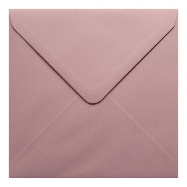 Vintage Dusky Pink Envelope 155mm Square Closed